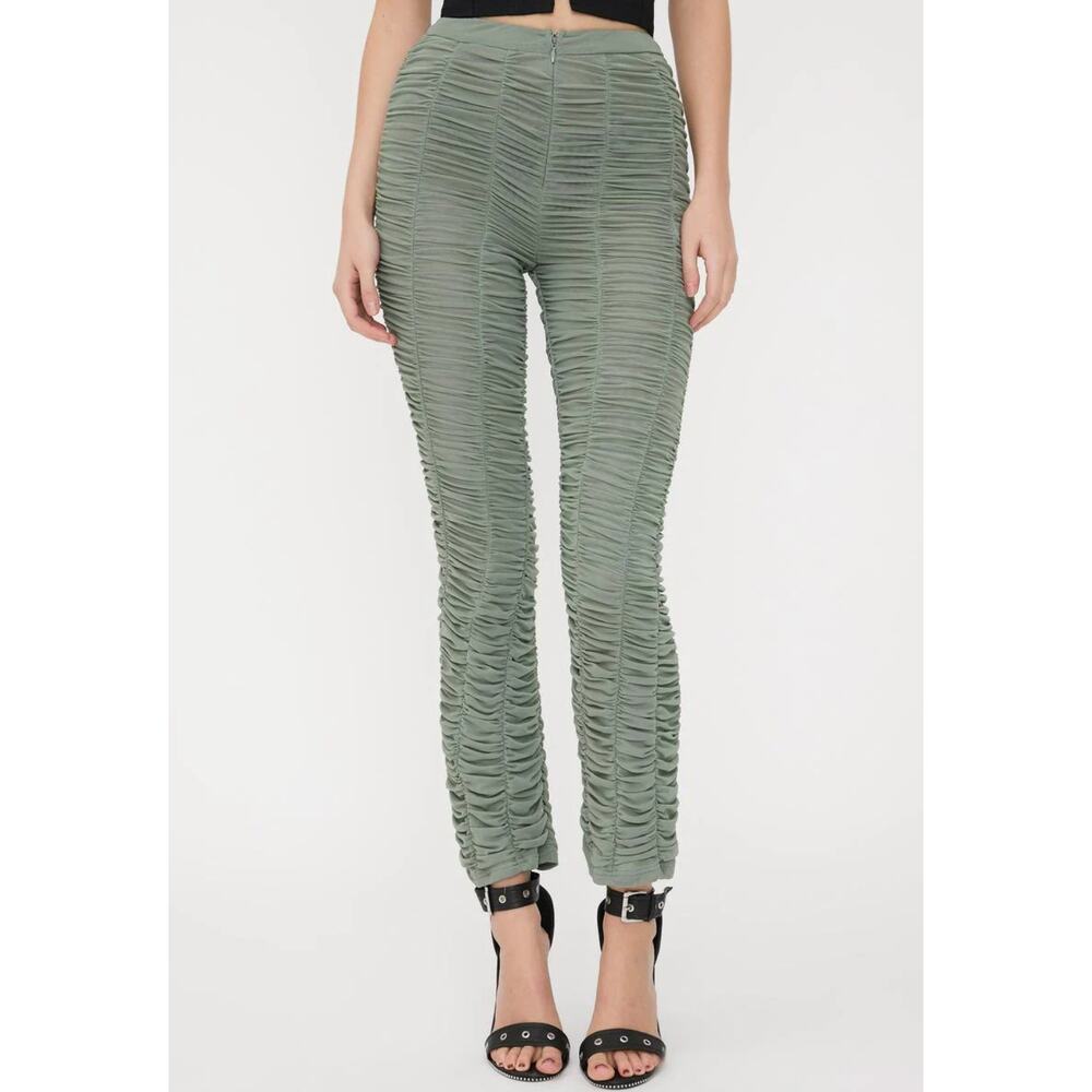I.AM.GIA Ophelia Ruched Pants in Khaki Size S